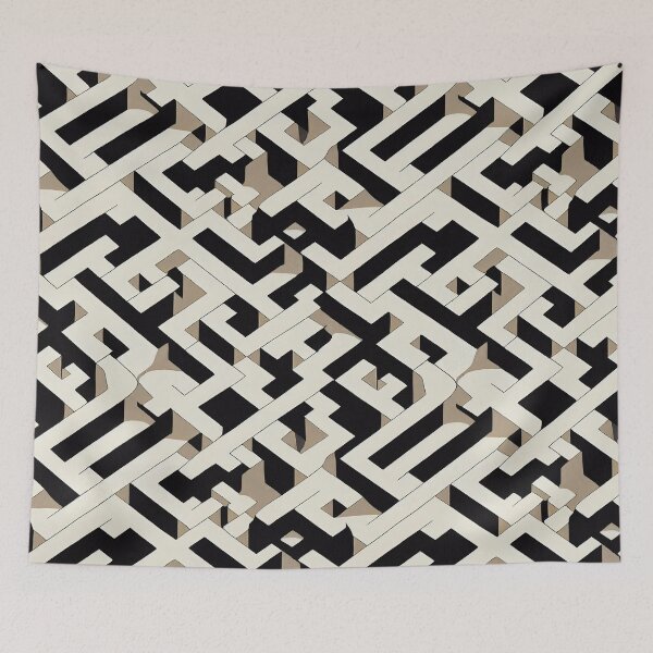 Item preview, 3D Maze Pattern designed and sold by ThePurpleMelon.