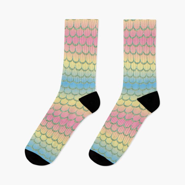 Item preview, Blue, yellow and pink scales pattern designed and sold by MerWishes.