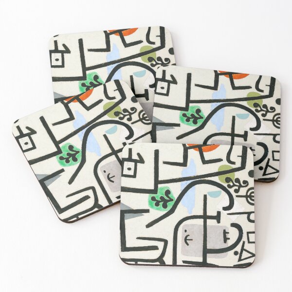 Item preview, Paul Klee Rich Port Harbour Abstract Colorful  designed and sold by antiqueart.