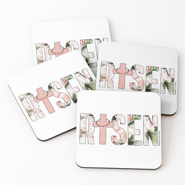 Item preview, Risen, Religious Cross Floral Pattern © GraphicLoveShop designed and sold by Graphic Love Shop.