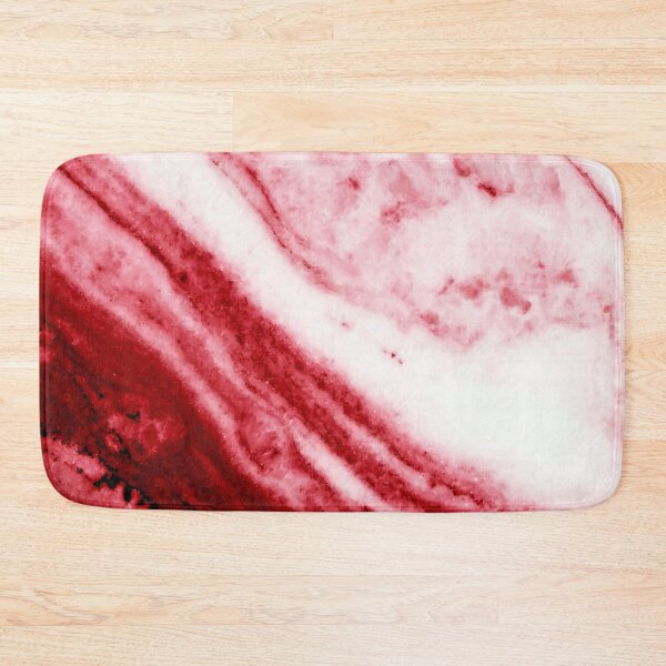 Item preview, Red and White Marble designed and sold by KellysComColors.