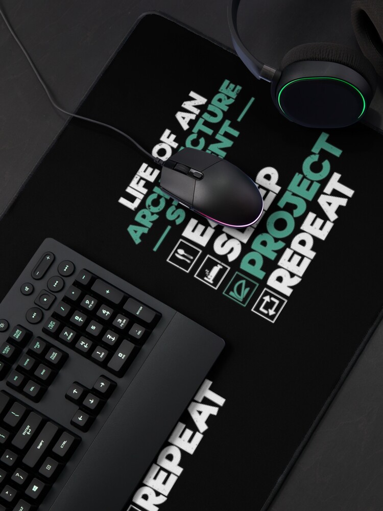 Life Of An Architectural Student: Architecture Major, Architectural Engineering School Funny Architect Mouse Pad