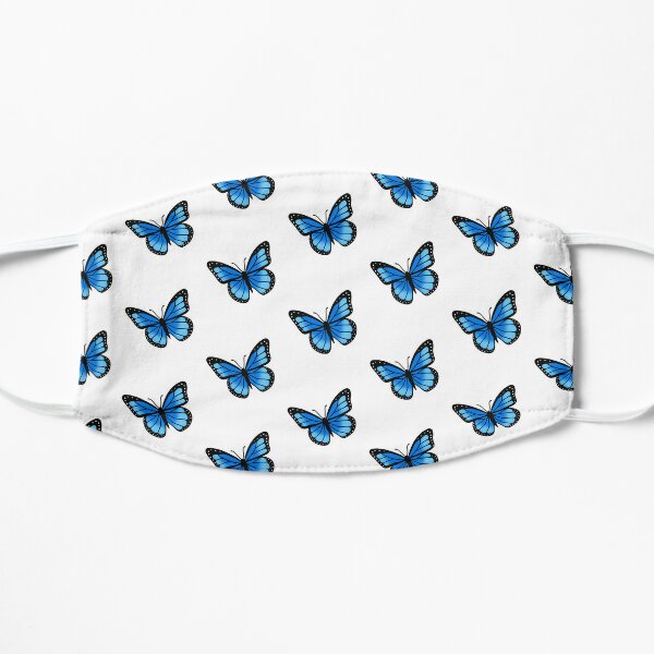 Blue Butterfly Flat Mask