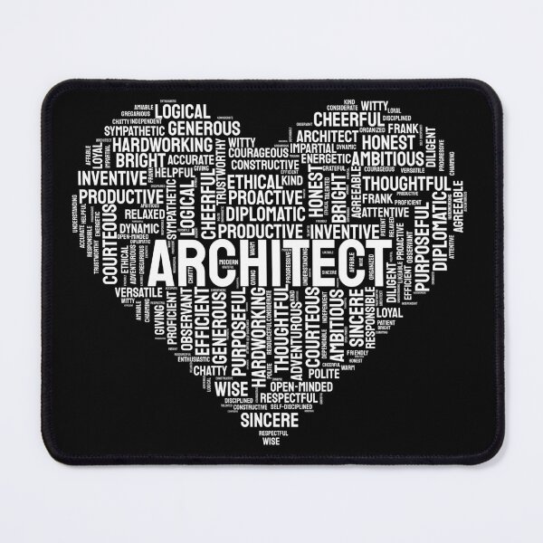 Item preview, Architect Positive Characters Love In A Heart: Architecture Gift, Architectural Engineering Funny Architect designed and sold by Adexyl.