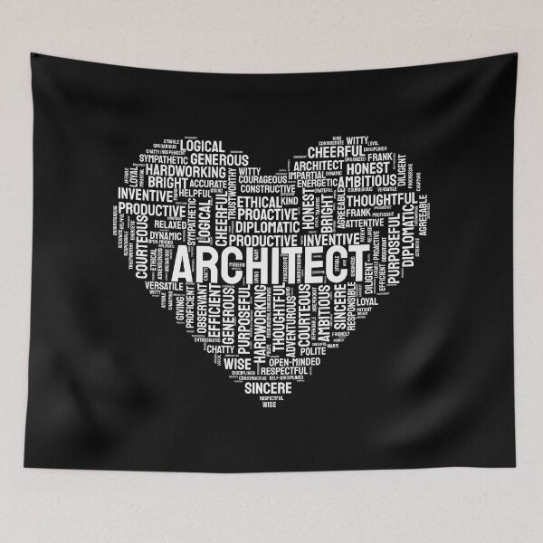 Item preview, Architect Positive Characters Love In A Heart: Architecture Gift, Architectural Engineering Funny Architect designed and sold by Adexyl.