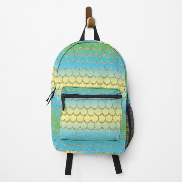 Item preview, Green, blue and yellow scales pattern designed and sold by MerWishes.