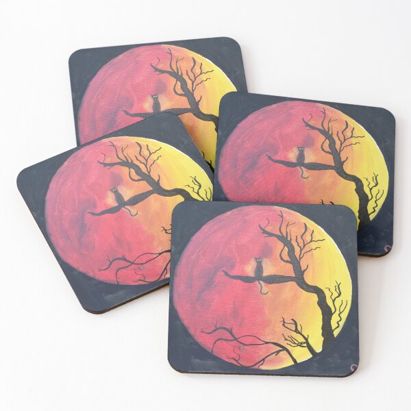 Item preview, Black Cat Moon - Original artwork Dody Denman designed and sold by MoxyMermaid.