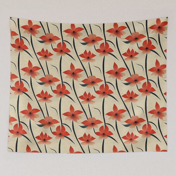Item preview, Japanese Style Flower Pattern I designed and sold by ARTIFLAVE.