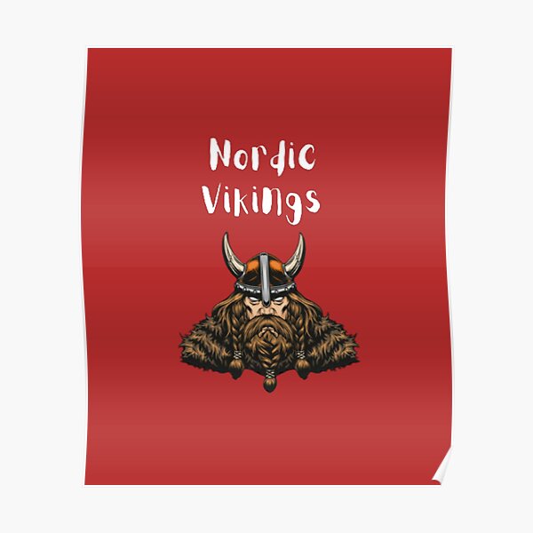 "Nordic Viking" Poster for Sale by SplashGuys Redbubble
