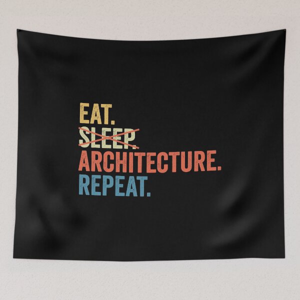 Item preview, Eat No Sleep Architecture Repeat: Architect Student Gift, Architectural Engineering Funny Architect designed and sold by Adexyl.