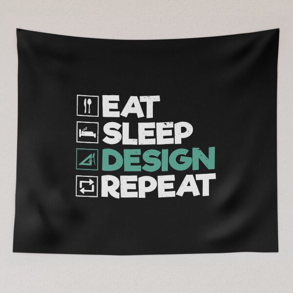 Item preview, Eat Sleep Design Repeat Architect: Architecture Gift, Architectural Engineering Funny Architect designed and sold by Adexyl.