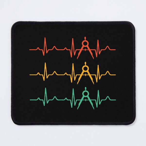 Item preview, Architect Retro Compass Heartbeat Ekg Heart Rate: Architecture Gift, Architectural Engineering Funny Architect designed and sold by Adexyl.