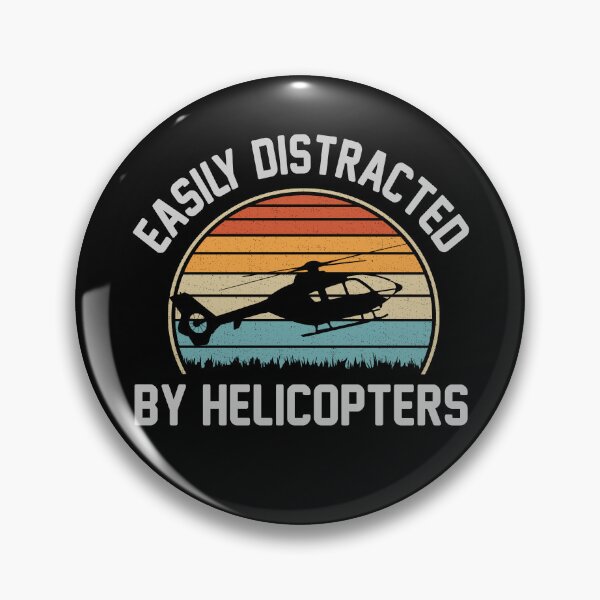 Item preview, Easily Distracted By Helicopters Funny Helicopter Pilot Gift designed and sold by Ela-Designer.