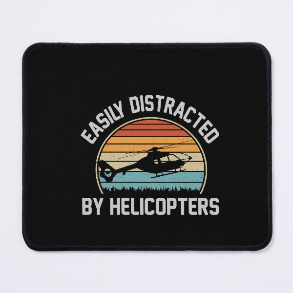 Item preview, Easily Distracted By Helicopters Funny Helicopter Pilot Gift designed and sold by Ela-Designer.