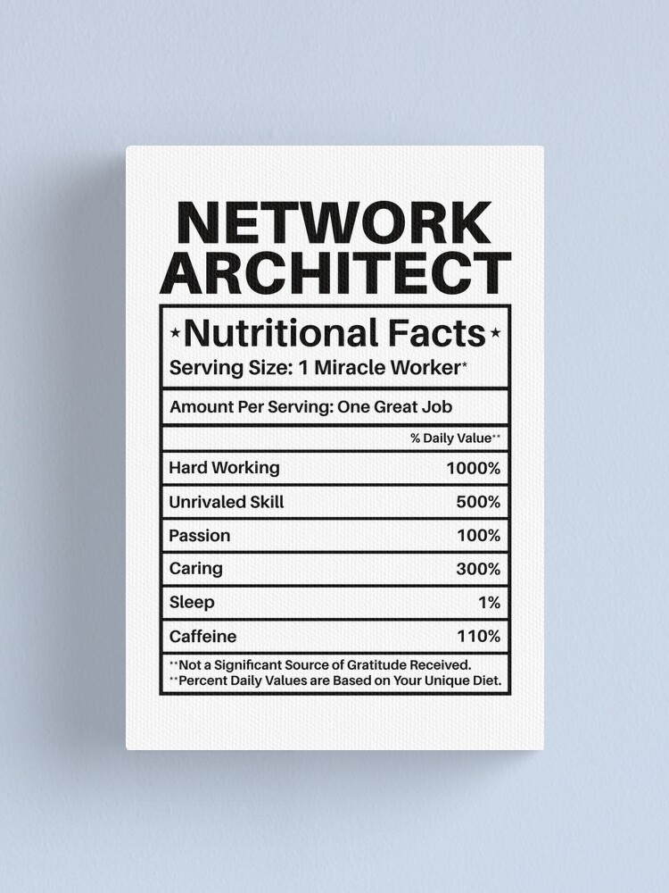 Network Architect Nutritional Facts: Architecture Gift, Architectural  Engineering Funny Architect