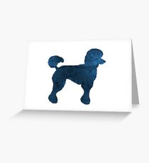 Poodle Greeting Card