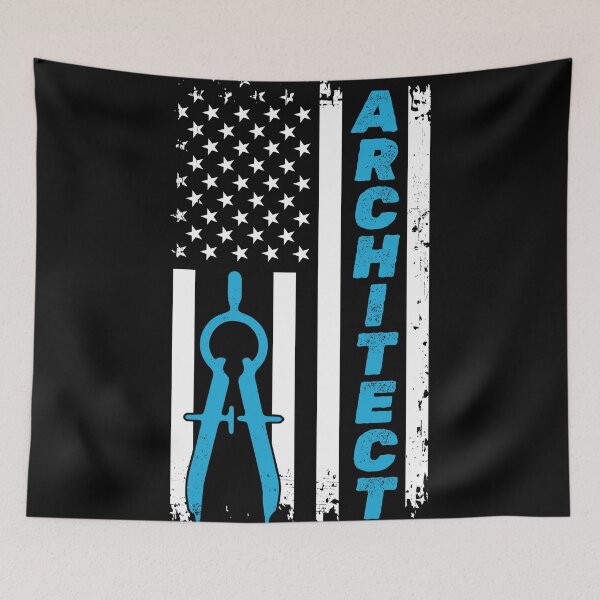 Item preview, Architect Distressed Vintage USA Flag Compass: Architecture Gift, Architectural Engineering Funny Architect designed and sold by Adexyl.