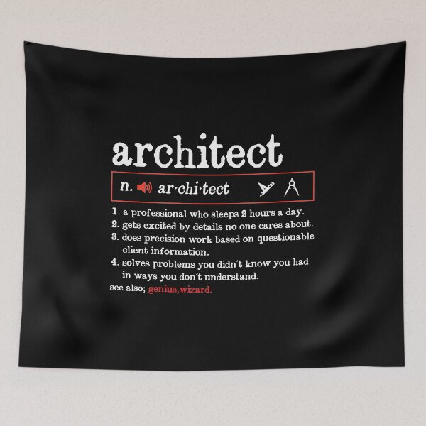 Item preview, Architect Funny Line Definitions: Architecture Gift, Architectural Engineering Funny Architect designed and sold by Adexyl.