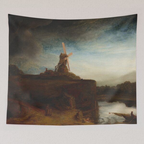 Item preview, The Mill | Rembrandt | 1648 Renaissance Art designed and sold by CJET.
