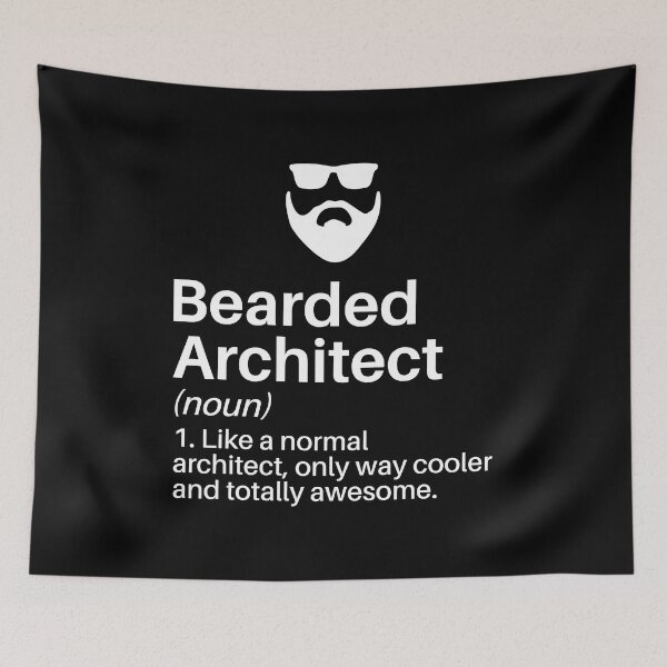 Item preview, Bearded Architect: Architecture Gift, Dad Brother Uncle, Architectural Engineering Funny Architect designed and sold by Adexyl.
