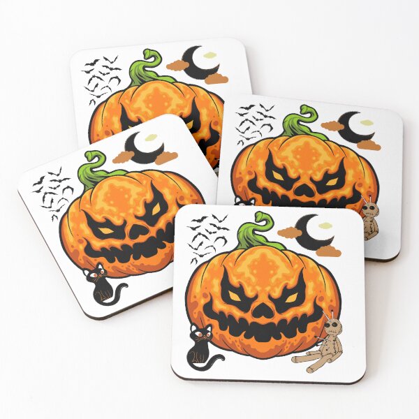 Item preview, halloween scary evil pumpkin funny pumpkin head designed and sold by A6tan-graphiste.
