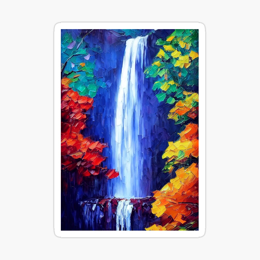 impressionist waterfall