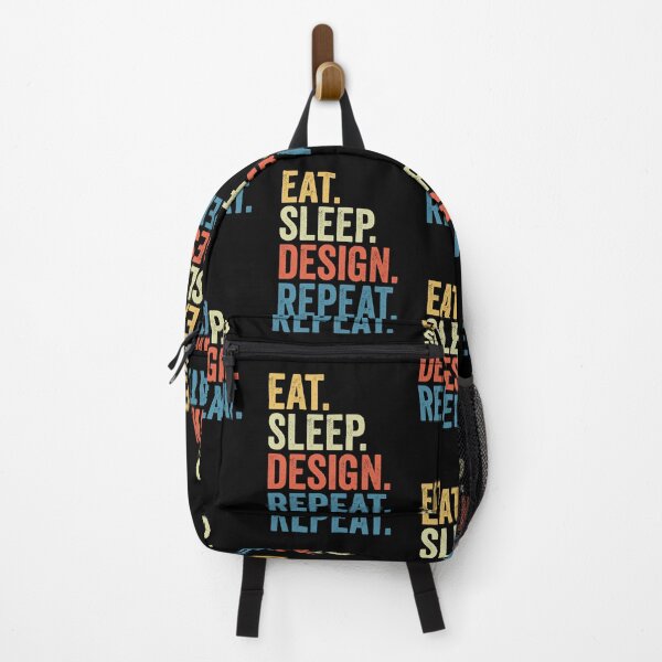Item preview, Eat Sleep Design Repeat: Graphic Designer, Interior Funny Architect designed and sold by Adexyl.