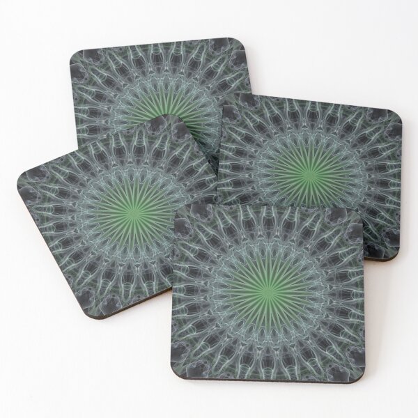 Item preview, Gray and neon green mandala designed and sold by JBlaminsky.