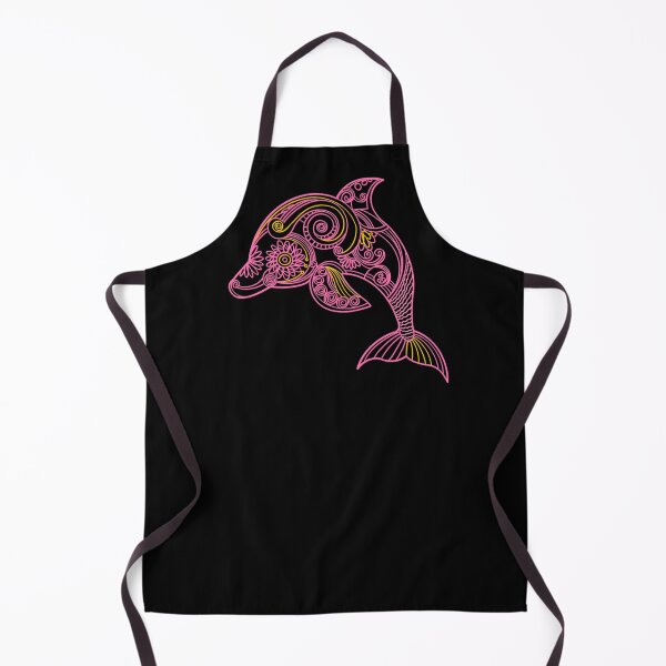 Item preview, Neon Pink and Yellow Dolphin designed and sold by VirtualFaries.