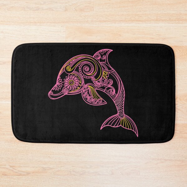 Item preview, Neon Pink and Yellow Dolphin designed and sold by VirtualFaries.