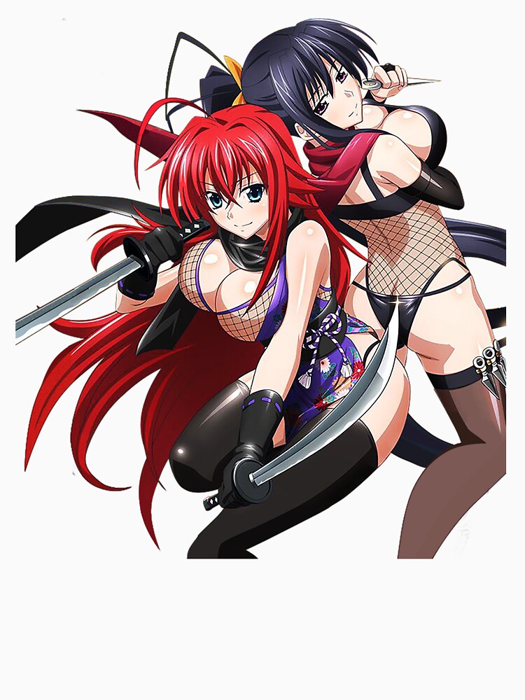 Rias Gremory Himejima Akeno High School Dxd T Shirt For Sale By Animeshop0007 Redbubble 4154