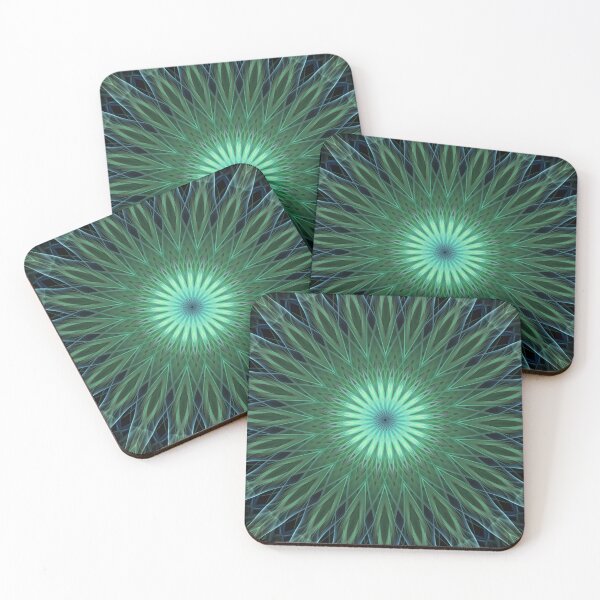 Item preview, Glowing green mandala designed and sold by JBlaminsky.