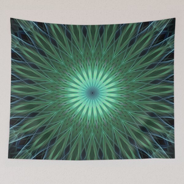 Item preview, Glowing green mandala designed and sold by JBlaminsky.