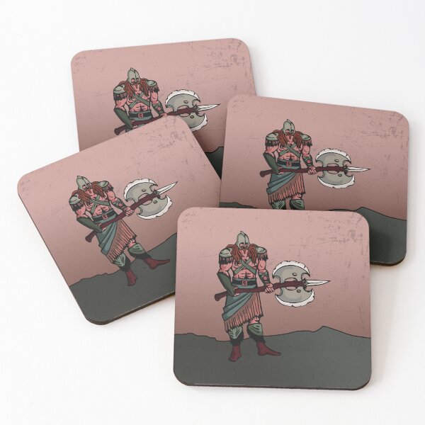 Item preview, Barbarian character in red designed and sold by BeccaDoodles.