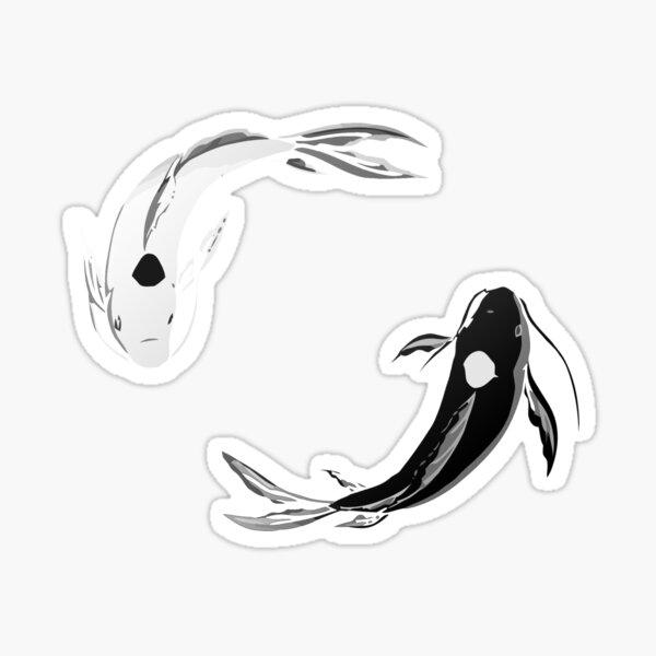 Yin Yang Fish Stickers for Sale, Free US Shipping
