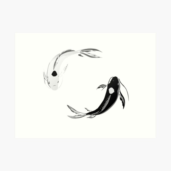 Yin Yang Koi - Avatar Art Print