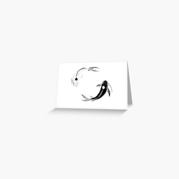 Yin Yang Koi - Avatar Greeting Card