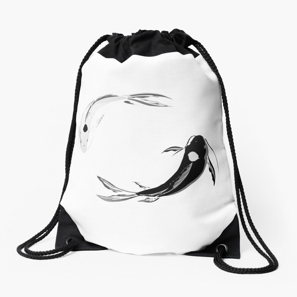 Yin Yang Koi - Avatar Drawstring Bag