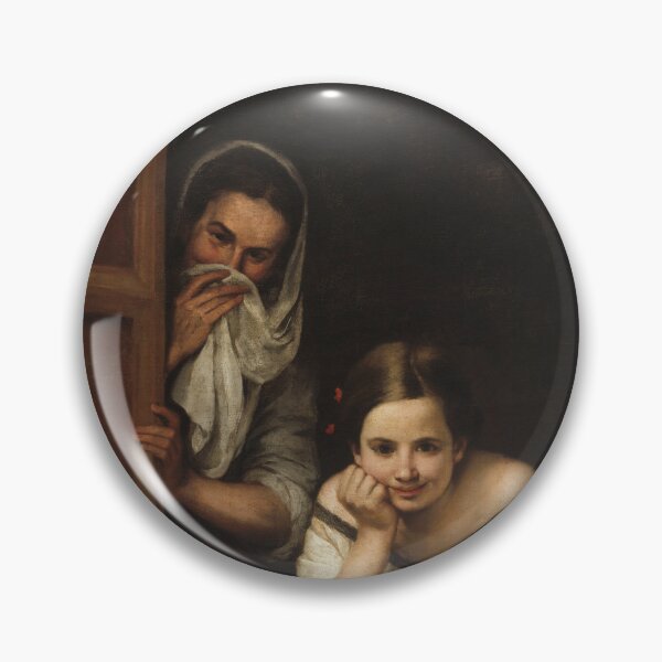 Artikelvorschau, Zwei Frauen an einem Fenster | Bartolomé Esteban Murillo | 1660 Renaissance-Kunst entworfen und verkauft von CJET.