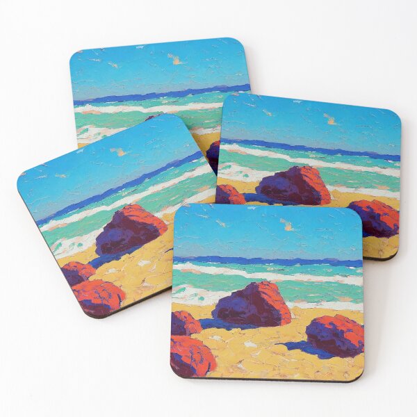 Item preview, Beached Rocks - Impressionist designed and sold by SkyeArtShop.