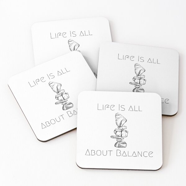 Item preview, Life Is All About Balance Essential T-Shirt (Black design) designed and sold by Khan-Art-Shop.