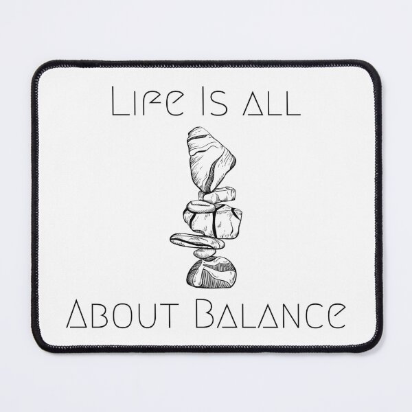 Item preview, Life Is All About Balance Essential T-Shirt (Black design) designed and sold by Khan-Art-Shop.