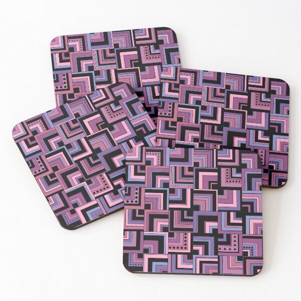 Item preview, Geometric Pink blue purple pattern designed and sold by Itzjustlife.
