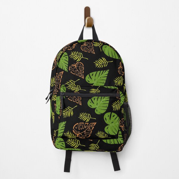Item preview, Orange And Green Monstera Leaves designed and sold by Fezzyboo.