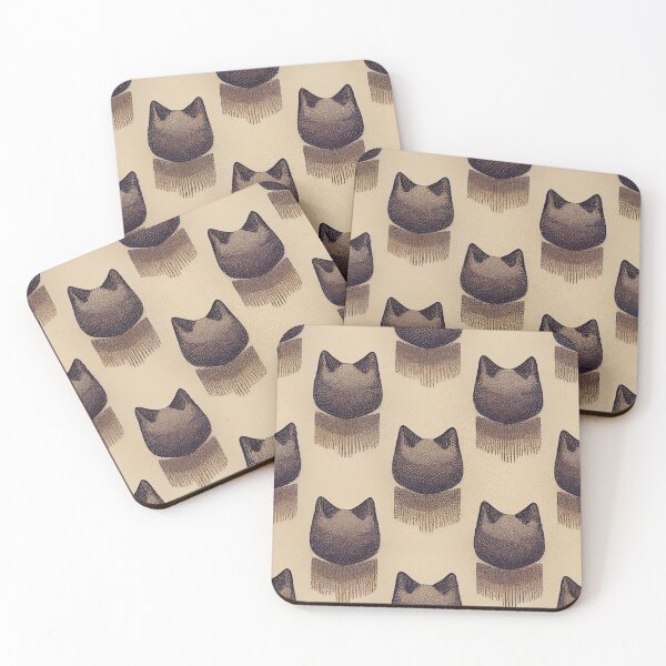 Item preview, Japanese Style Geometric Cat Pattern I designed and sold by ARTIFLAVE.