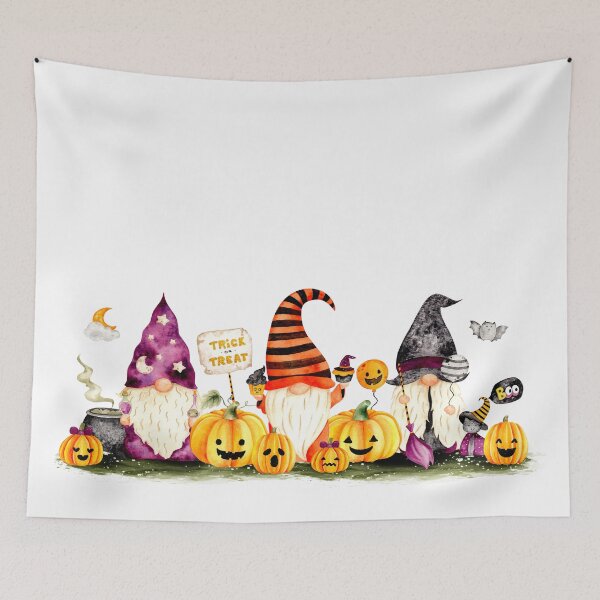 Item preview, Halloween Gnomes with Jack o' Lanterns designed and sold by kimberpix.