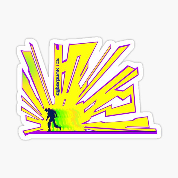 "design inspired by the Cyberpunk EdgeRunner style" Sticker for Sale by KOTOdesign Redbubble