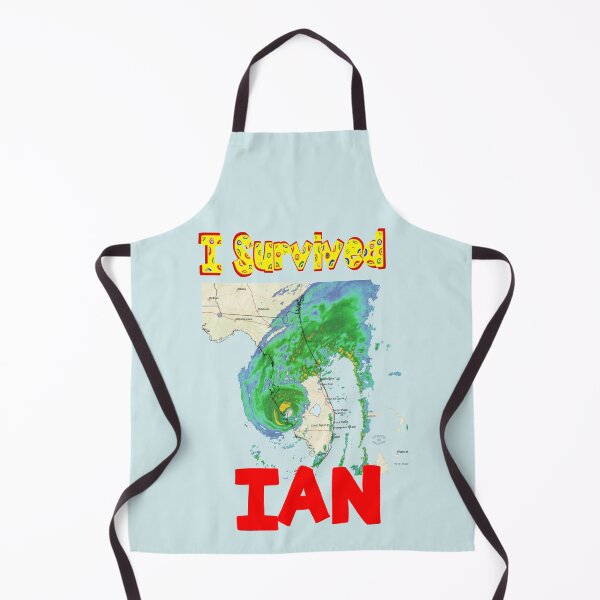 Item preview, I SURVIVED Hurricane IAN 2022 - with hurricane text by Orikall designed and sold by HippieWorks.