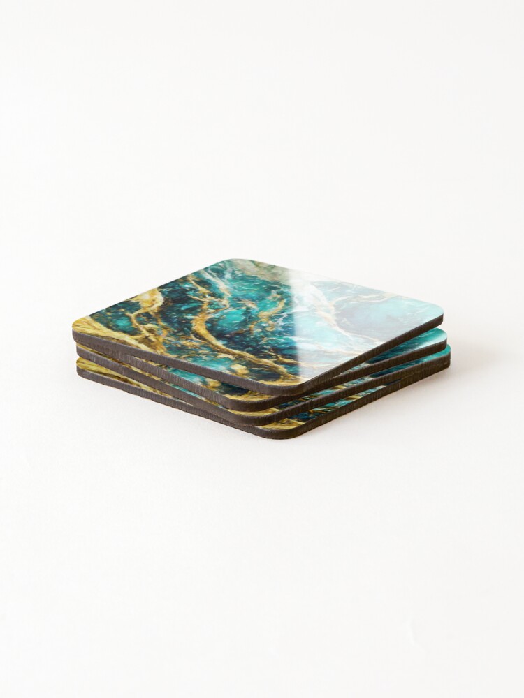 Thumbnail 4 of 5, Coasters (Set of 4), Abstract Fluids designed and sold by abstracta.