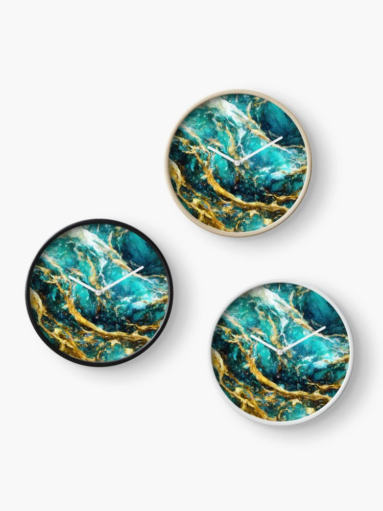 Thumbnail 3 of 4, Clock, Abstract Fluids designed and sold by abstracta.